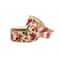 1.5" x 10yd. Gold & Red Faux Linen Fall Leaves Wired Ribbon by Celebrate It®